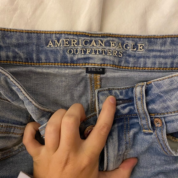 American Eagle Ripped Jean Shorts - Picture 6 of 7